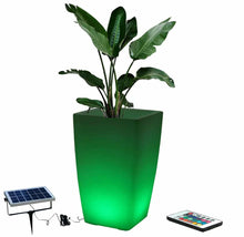 Load image into Gallery viewer, Exhibition Luminous Colorful Solar Garden Plant Pots Sculpture
