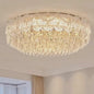 European Luxury K9 Crystal Round Led Ceiling Tri Color Victorian Chandelier Lights- 80cm -CUSTOMIZE FOR OTHER SIZES