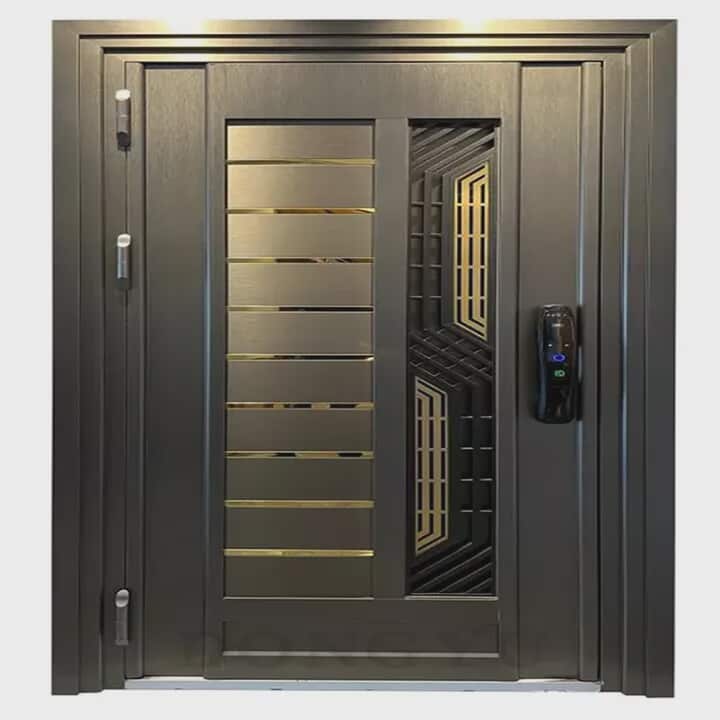 High-Quality Steel Front Door – Residential Metal Main Door