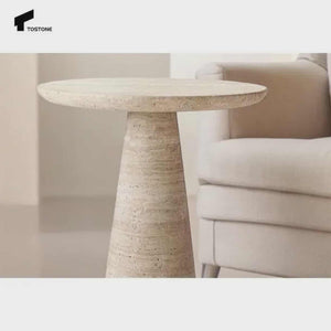 Kumusi Modern Marble Bedside Table – Luxury Side Table for Bedroom & Home Décor