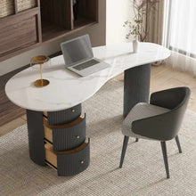 Cargar imagen en el visor de la galería, Light Luxury Rock Board Panel Medical Consultation Reception Negotiation Table Home Desk Office Desks
