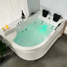 Load image into Gallery viewer, Freestanding Bath Tub Bubble Soaking 2 Person Whirlpool Sale Custom Massage Bathtub with Spa Factory Sell Luxury Acrylic White
