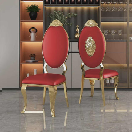 Luxury Stainless Steel High-end Feel Microfiber Leather Chair