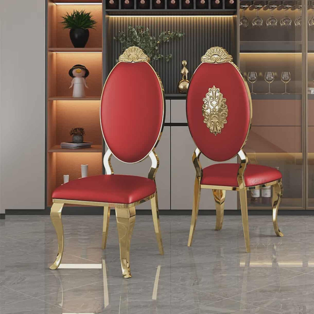 Luxury Stainless Steel High-end Feel Microfiber Leather Chair