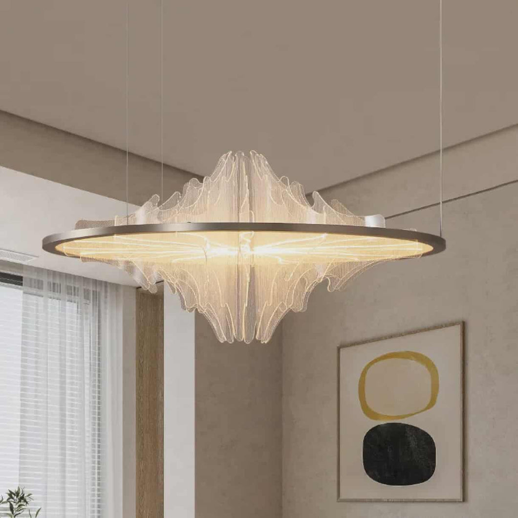 Nordic Round Pendant Ceiling Light – Modern Chandelier Lamp