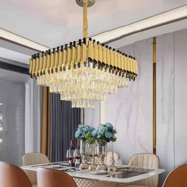 Modern Italian Design  Luxury Gold 304 Stainless Steel Chandelier Light- 60x60cm -CUSTOMIZE FOR OTHER SIZES