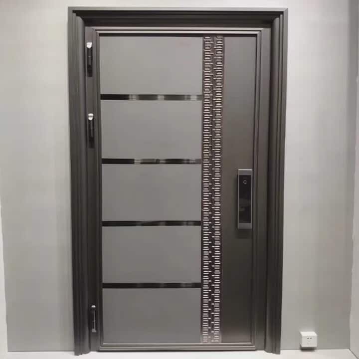 Armor Metal Bulletproof Security Door – Exterior Steel Entry with Smart Lock