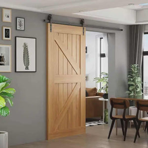 Wood Sliding Barn Door – Simple Modern Interior Door