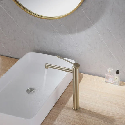 Gold Brass Bathroom Faucet – Luxury Basin Mixer Tap