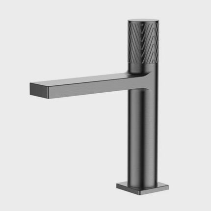 Water-Saving Solid Brass Bathroom Faucet – Black Italian Wash Basin Mixer Tap