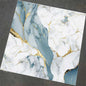 Electroplated White and Blue Marble-Look Porcelain Floor Tiles –  Polished Glazed Slab for Modern Interior Décor