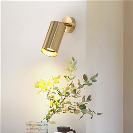 Modern Gold Surface-Mounted GU10 Downlight – Matte Aluminum Ceiling Spotlight for Living Room or Hallway