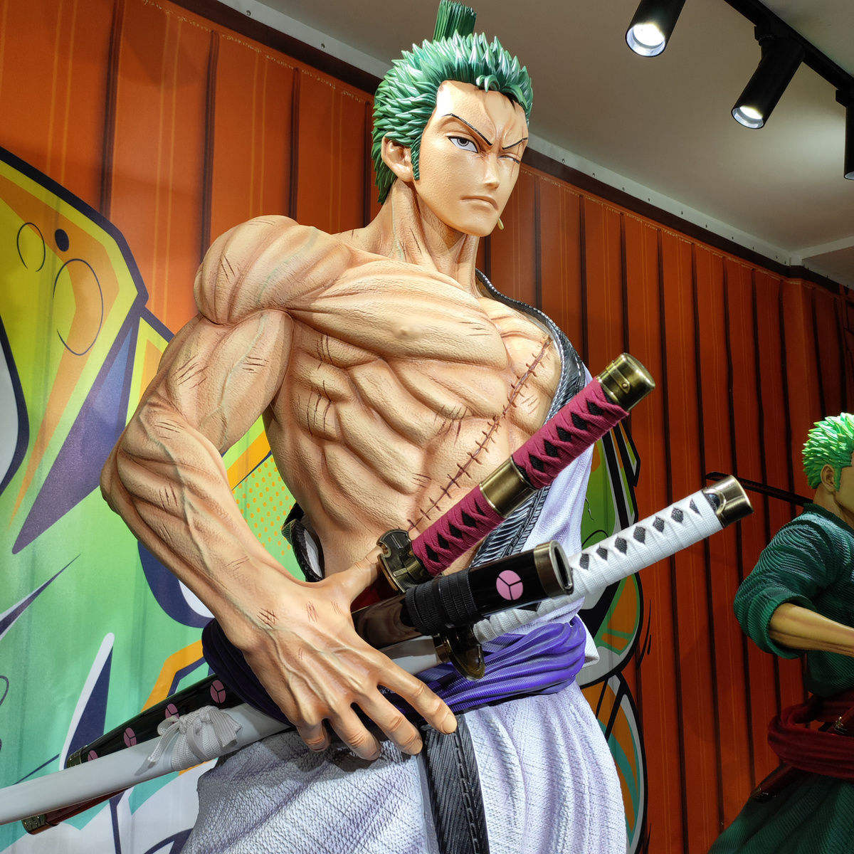 Custom Life-Size Anime Sculpture – Resin & Fiberglass Statue of Luffy, Zoro, Ace (One Piece Inspired)