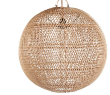 Wholesale Handmade Bamboo Pendant Light – Rustic Rattan Woven Lampshade for Restaurant & Home Décor