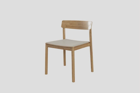 Nordic Solid Wood Lounge Dining Chair – Light Wood Restaurant & Home Chair- PREORDER