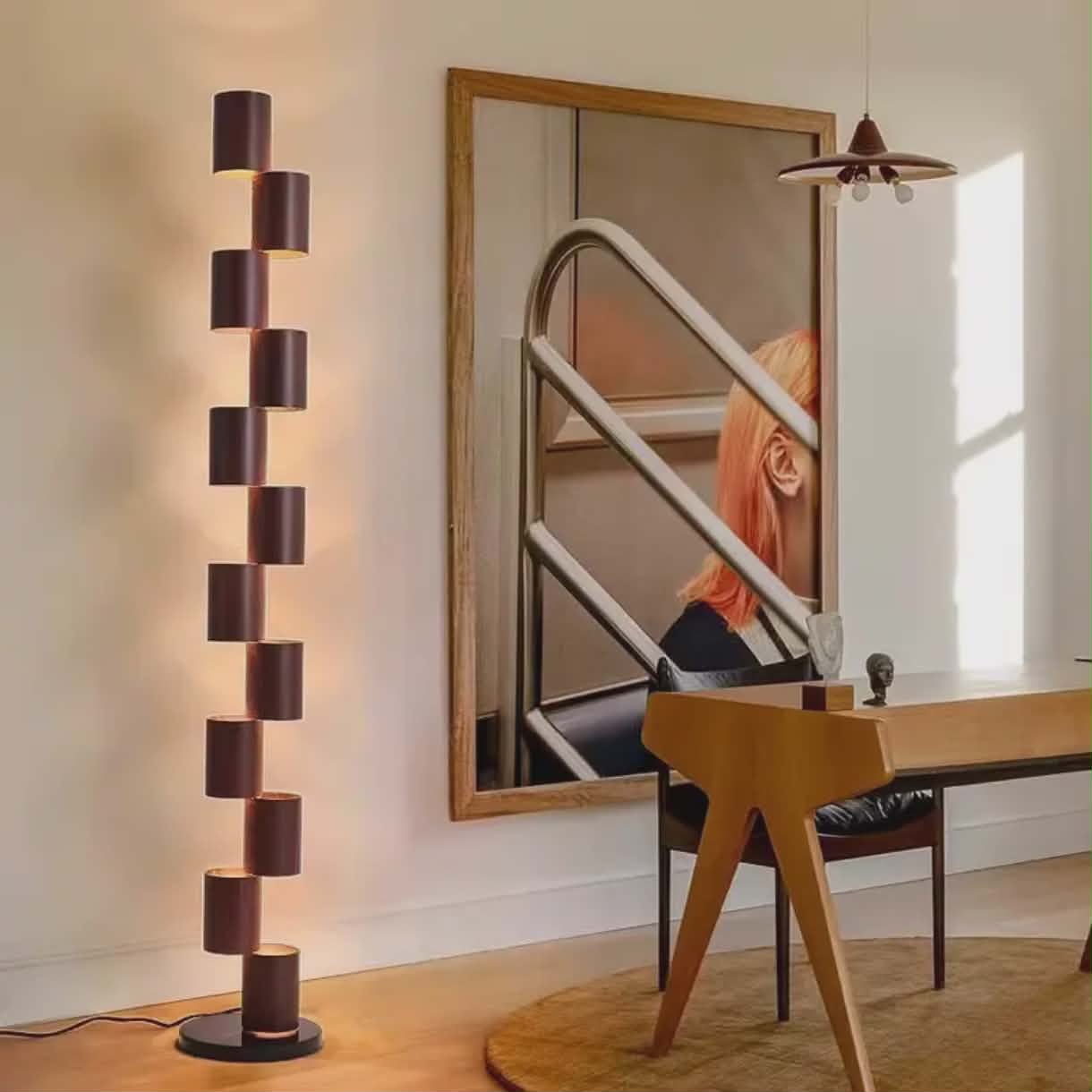 Simple Modern Vertical LED Floor Lamp | Multi-Light Decorative
