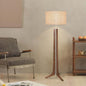 Nordic Vintage Solid Wood LED Floor Lamp