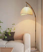Minimalist Floor Lamp with Marble Base & Iron Frame