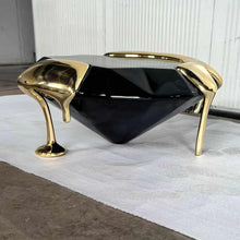 Load image into Gallery viewer, Luxury Diamond Shape Fiberglass Coffee Table – Modern Center Table for Living Room, Lounge &amp; Hotel Interiors

