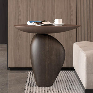 Creative Wabi-Sabi Resin Side Table – Modern Artistic Coffee Table for Living Room, Sofa Corner & Home Décor