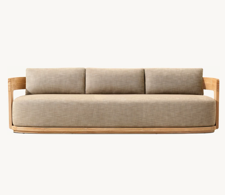 Luxury Outdoor Patio Teak Dining Table and Chairs – High-End Solid Wood Garden Furniture for Villa & Hotel