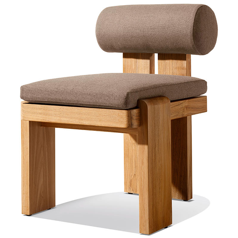 Luxury Outdoor Patio Teak Dining Table and Chairs – High-End Solid Wood Garden Furniture for Villa & Hotel