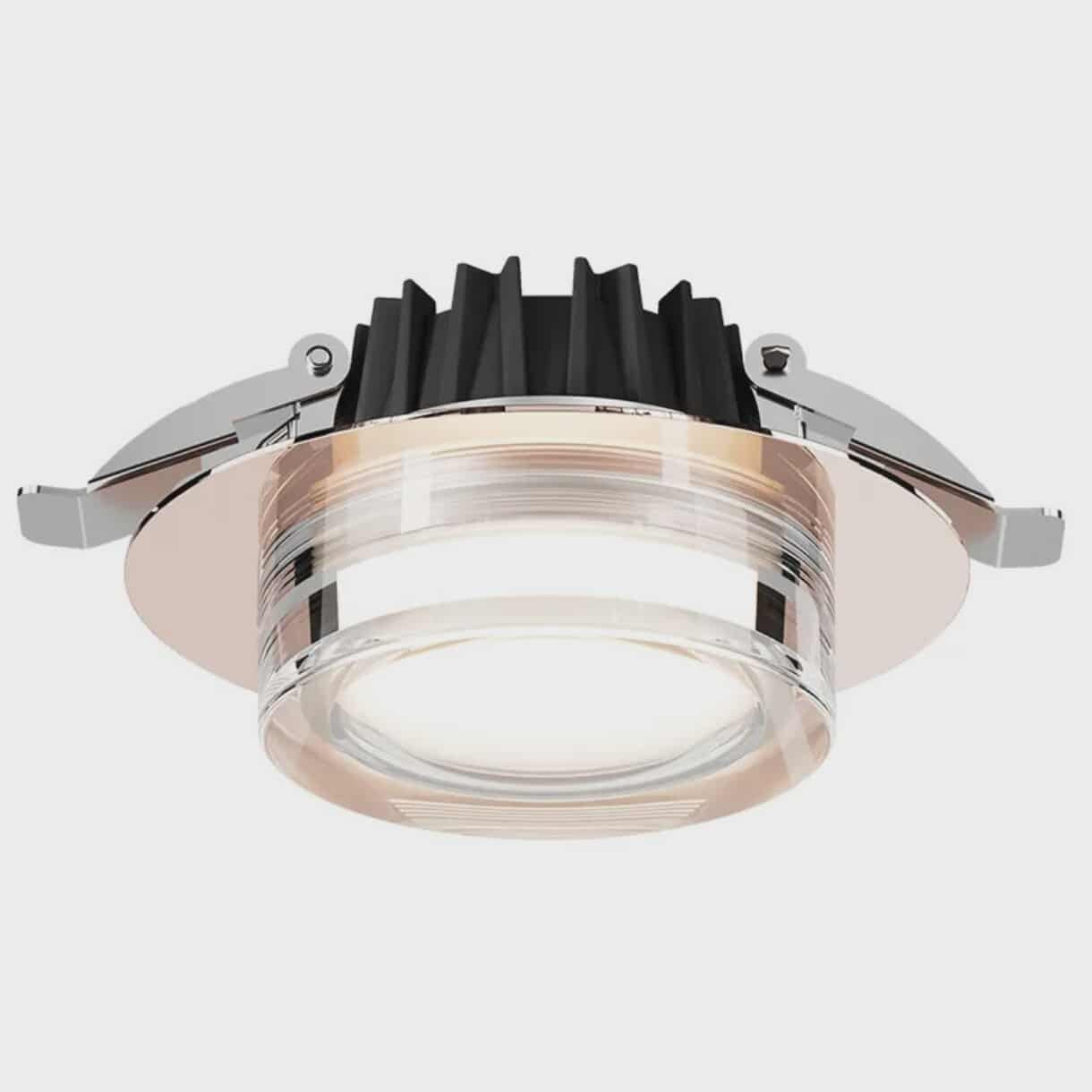 Light Luxury Electroplated LED Ceiling Light – Modern Recessed Spotlight for Living Room, Hallway, Entrance & Bedroom