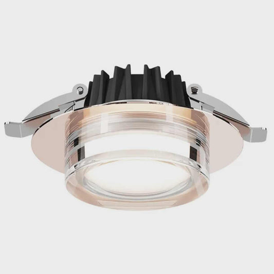 Light Luxury Electroplated LED Ceiling Light – Modern Recessed Spotlight for Living Room, Hallway, Entrance & Bedroom