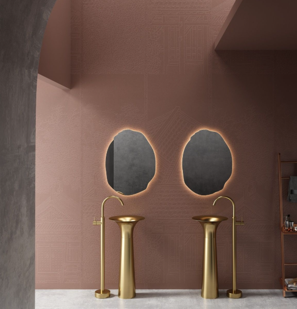 Luxury Gold Trumpet-Shaped Freestanding Basin – Modern Pedestal Wash Sink for Elegant Bathrooms & Powder Rooms