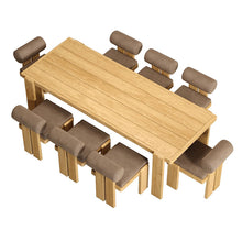 Загрузить изображение в средство просмотра галереи, Luxury Outdoor Patio Teak Dining Table and Chairs – High-End Solid Wood Garden Furniture for Villa &amp; Hotel
