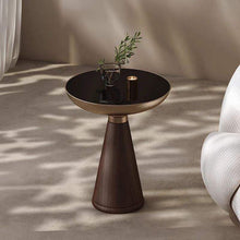 Load image into Gallery viewer, Modern Round Solid Wood Side Table – Light Luxury Corner Table for Living Room &amp; Home Décor
