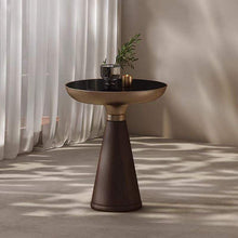 Load image into Gallery viewer, Modern Round Solid Wood Side Table – Light Luxury Corner Table for Living Room &amp; Home Décor
