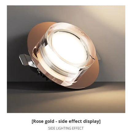 Luxuriöse, galvanisierte LED-Deckenleuchte – moderner Einbaustrahler für Wohnzimmer, Flur, Eingangsbereich und Schlafzimmer 