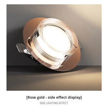 Charger l&#39;image dans la galerie, Light Luxury Electroplated LED Ceiling Light – Modern Recessed Spotlight for Living Room, Hallway, Entrance &amp; Bedroom
