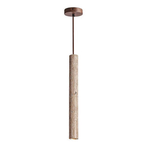 Vintage Ultra-Fine Cylindrical Pendant Light – Small Straight Tube Hanging Lamp for Living Room, Dining Room, Bar, and Bedroom