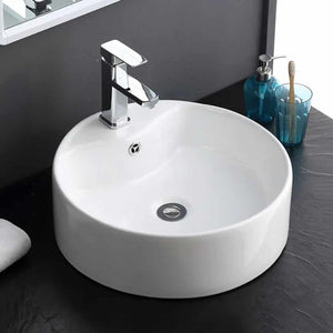 Custom Size Washbasin Cabinet Basin Bathroom Vanity Sink CUPC Certified Rectangular Countertop White Porcelain Wash Basin for Home Hotel Apartment Villa