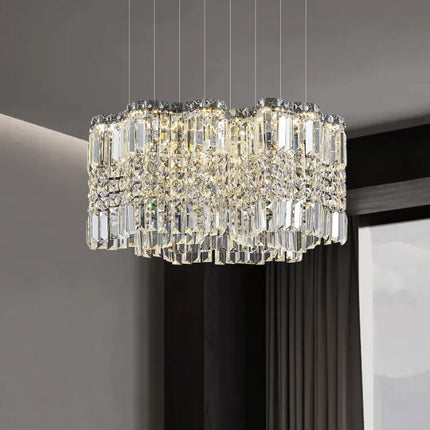 Modern Simple Light Luxury Living Room Chandelier French Creative Designer Bedroom Dining Room Crystal Light