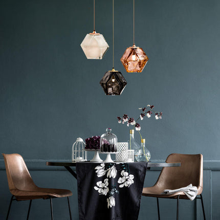 LED-Pendelleuchten mit klarem Glasschirm (2 Stück), kleine GC-Leuchtlampen, brillante Wohndekoration
