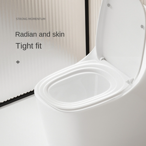 Modern Simple One-Piece Floor Mounted Toilet – Siphonic WC Sanitary Ware Commode Bowl