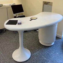 Cargar imagen en el visor de la galería, High-Grade Cream Style Solid Wood Desk Small Household French Light Luxury Modern Design with Special-shaped Features
