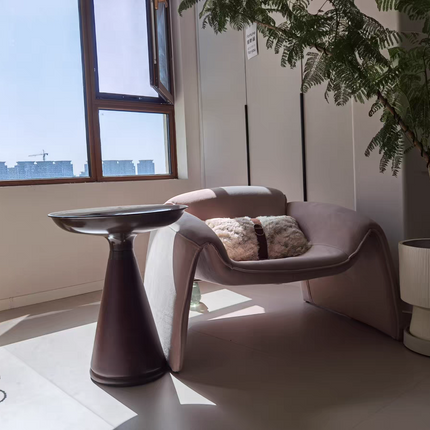 Modern Round Solid Wood Side Table – Light Luxury Corner Table for Living Room & Home Décor