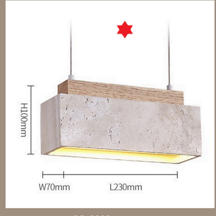 Modern Nordic Travertine Pendant Light – Large Hanging Chandelier for Living Room, Staircase & Loft Décor