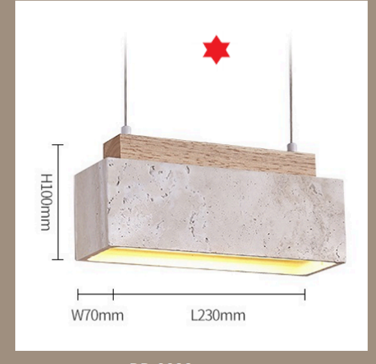 Modern Nordic Travertine Pendant Light – Large Hanging Chandelier for Living Room, Staircase & Loft Décor