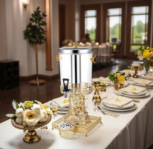 Load image into Gallery viewer, Luxury Gallon 8L Stainless Steel Drink Dispenser Gold Base Party Faucet Plastic Stainless Steel Material
