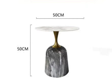 Load image into Gallery viewer, Nordic Marble Side Table – Luxury Gold Modern Accent &amp; Coffee Table for Living Room and Bedroom Décor
