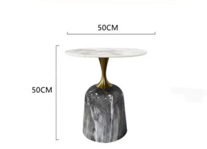Nordic Marble Side Table – Luxury Gold Modern Accent & Coffee Table for Living Room and Bedroom Décor