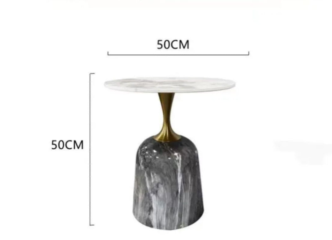 Nordic Marble Side Table – Luxury Gold Modern Accent & Coffee Table for Living Room and Bedroom Décor
