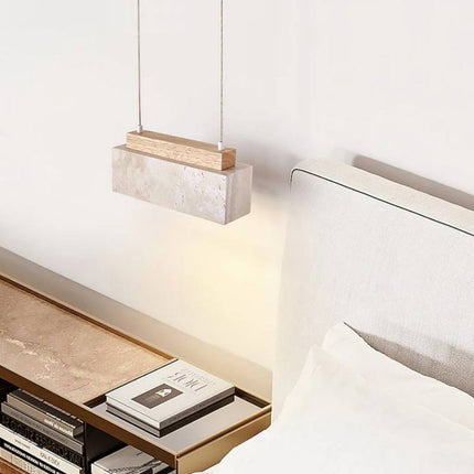 Modern Nordic Travertine Pendant Light – Large Hanging Chandelier for Living Room, Staircase & Loft Décor