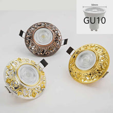 Charger l&#39;image dans la galerie, Vintage Brass Style Spotlight – Retro Recessed Downlight with GU10/MR16 Base for Living Room, Bedroom &amp; Accent Walls

