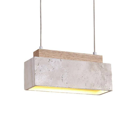 Modern Nordic Travertine Pendant Light – Large Hanging Chandelier for Living Room, Staircase & Loft Décor